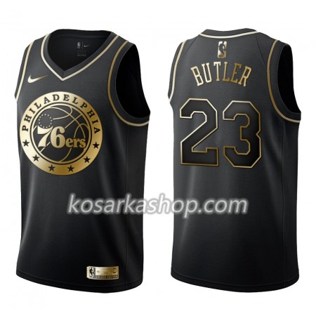 Dres Philadelphia 76ers Jimmy Butler 23 Nike Crna Golden Edition Swingman